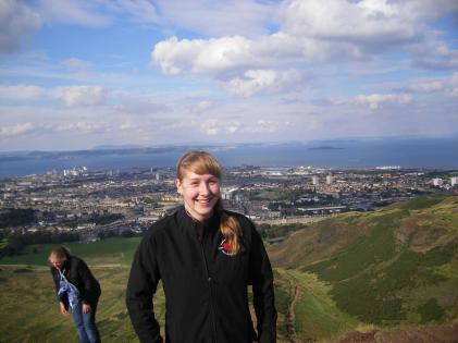 Wee lil me on Arthur's Seat back in 2012, my first time in Scotland.